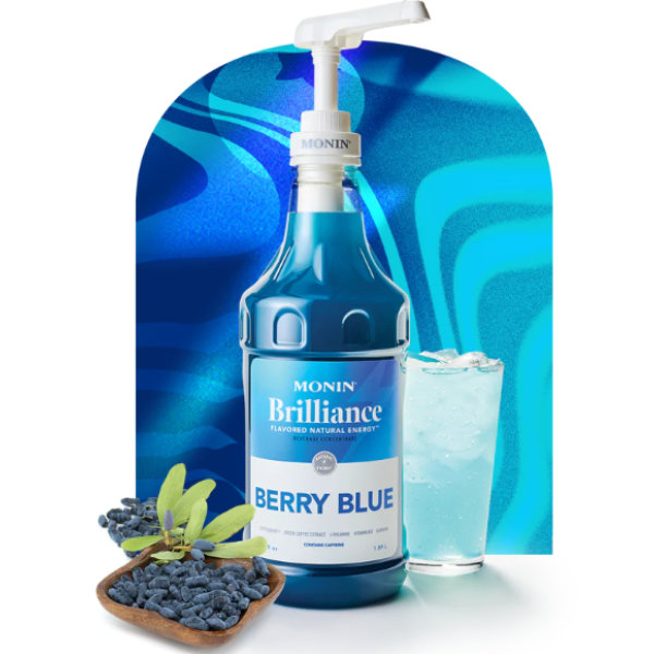 Monin Brilliance Energy Berry Blue 64oz thumbnail