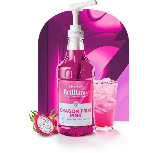 Monin Brilliance Energy Dragon Fruit Pink 64oz thumbnail