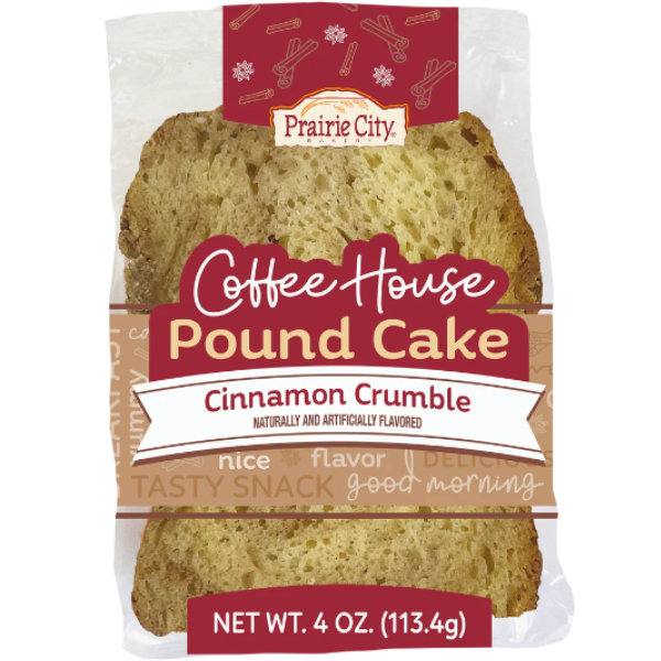 Prairie City Coffee House Cinnamon Crumble Pound Cake 4oz thumbnail