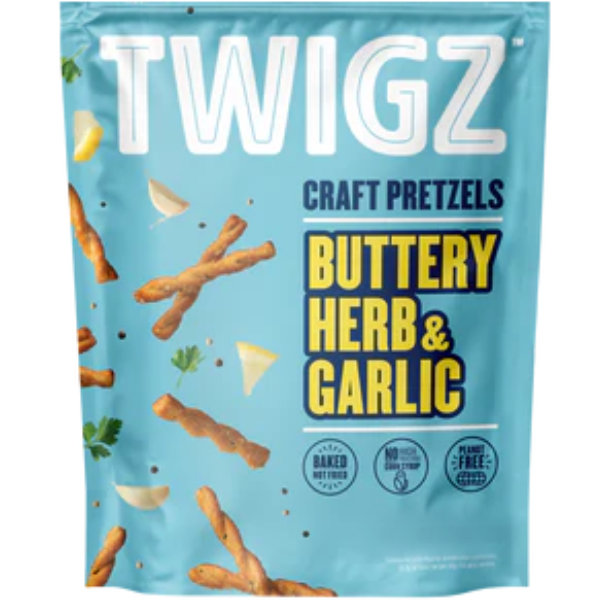 Twigz Pretzels Buttery Herb & Garlic 1.5oz thumbnail