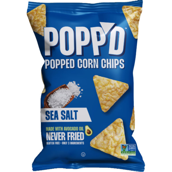 Popp'd Sea Salt Popped Corn Chips (1oz/40ct) thumbnail