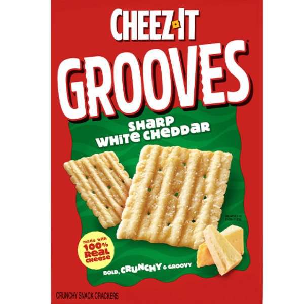 Cheez It Grooves White Cheddar 3.25oz thumbnail