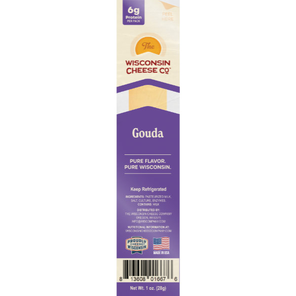 Wisconsin Best Cheese Company Gouda Snack Stick(1oz/24ct) Box thumbnail