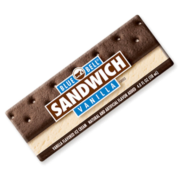 Blue Bell Vanilla Sandwich 4oz thumbnail