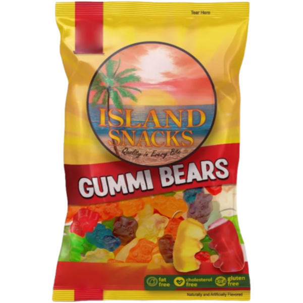 Island Snacks Gummi Bears 3oz thumbnail