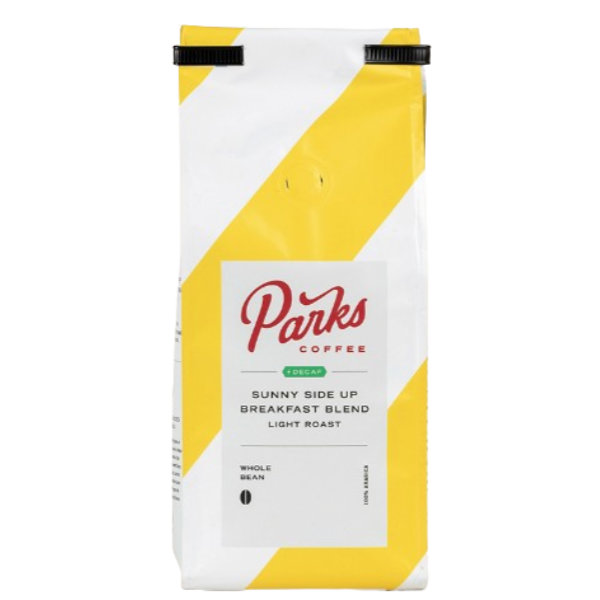 Parks Coffee Sunny Side Up Breakfast Blend Decaf Whole Bean 2LB thumbnail