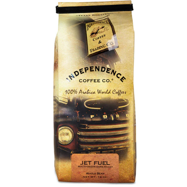 Independence Coffee Co Jet Fuel Whole Bean 12oz Bag thumbnail