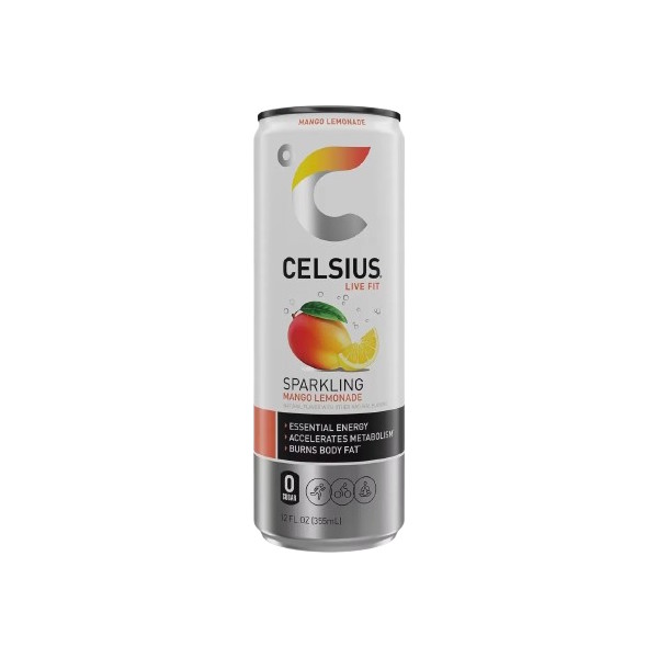 Celsius Mango Lemonade 12 oz thumbnail