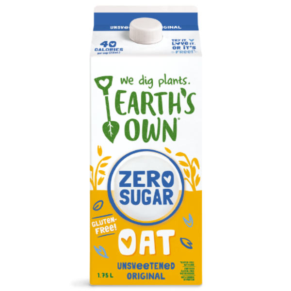 Earths Own Original Unsweet Oat 1.75L thumbnail