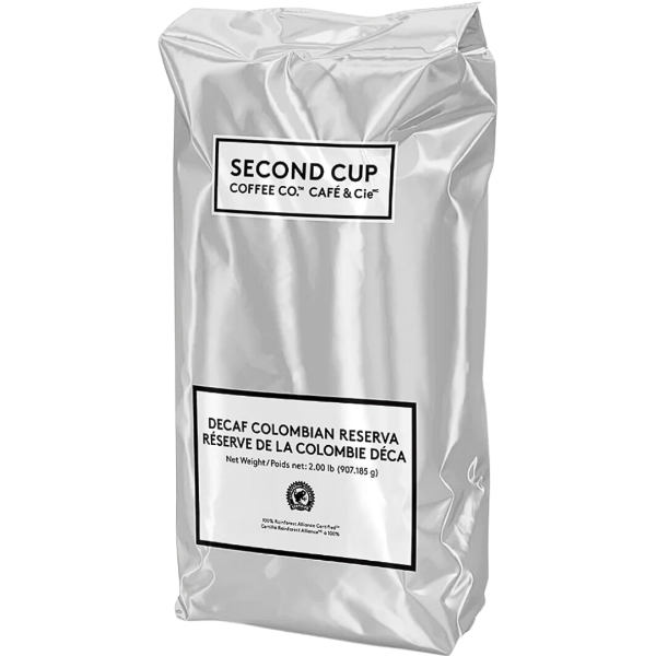 Second Cup Whole Bean Colombian Res Decaf 2lb thumbnail