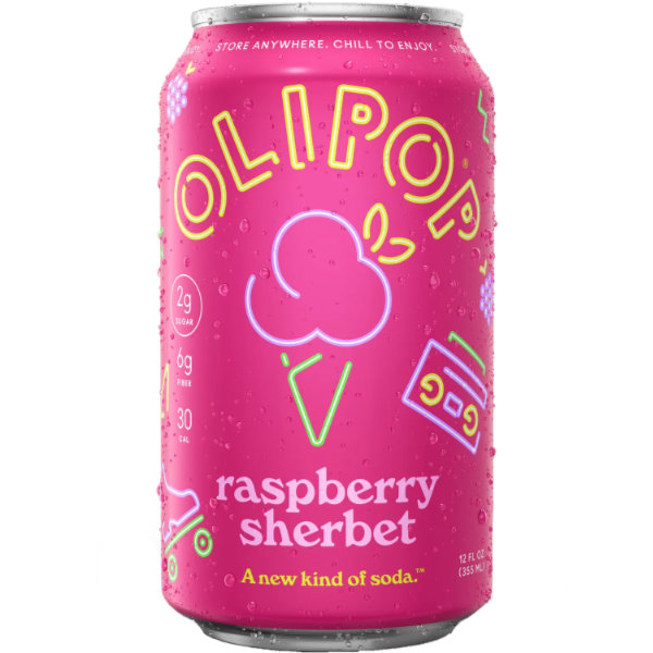 Olipop Raspberry Sherbet (12/12oz) Cans thumbnail