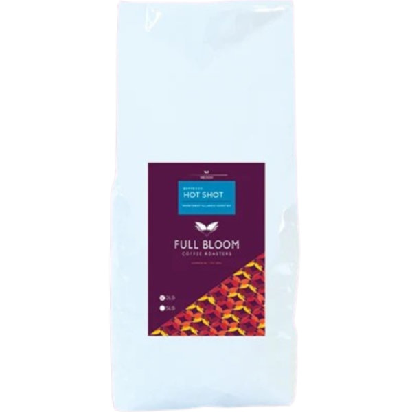 Full Bloom Hot Shot Espresso Blend (Dark Roast) WB 5lb thumbnail