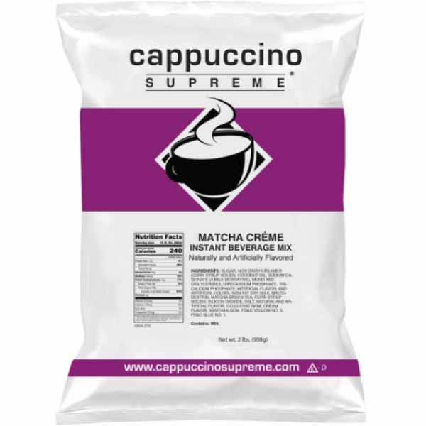 Cappuccino Supreme Matcha Creme 1 Bag 2lb thumbnail