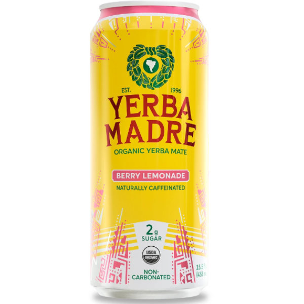 Yerba Mate Organic Berry Lemonade 15.5oz Can thumbnail