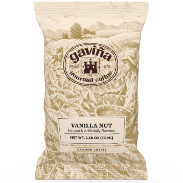 Gavina Vanilla Nut Ground Portion Pack 42x2.5oz thumbnail